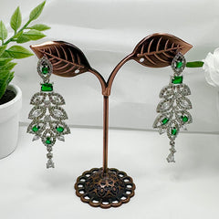 Isha Royal Oak Necklace Set (Green)