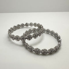 Flower American Diamond Bangles