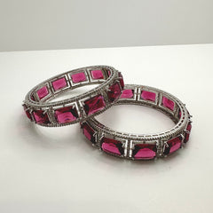 Sleena Big Ruby AD Bangles