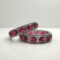 Sleena Big Ruby AD Bangles