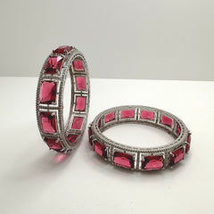 Sleena Big Ruby AD Bangles