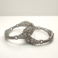 Swindled Silver Bangles