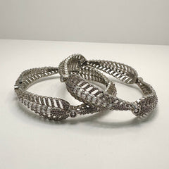 Saafa Silver Bangles