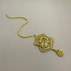 Nisa Kundan Yellow Crystal Tikka