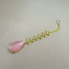 Pink Tear Drop Tikka