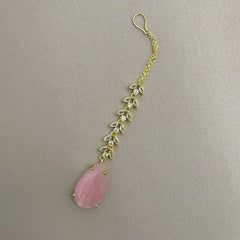 Pink Tear Drop Tikka
