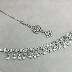 Petite Silver Kundan Choker Set