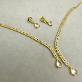 2 Line V Necklace Set