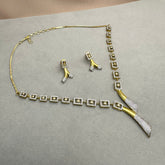 V Squared Necklace Set