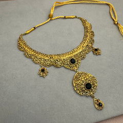 Gold Plated Kundan Necklace Set