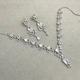 Square Flower Necklace Set