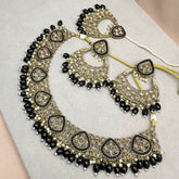 Black Kundan Necklace Set