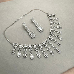 Flower Drop Necklace Set