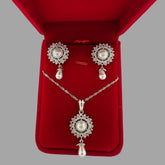 Pearl Drop Locket Set