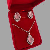 Pink Siara Locket Set