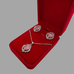 Pink Siara Locket Set