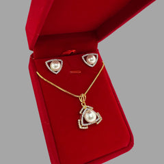 Tri Locket Set Gold
