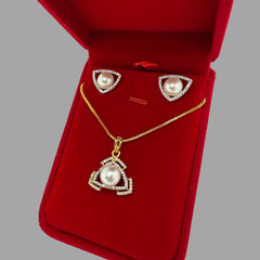 Tri Locket Set Gold