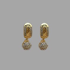 Gold Plated Dangling Earrings