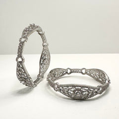 Swindled Silver Bangles