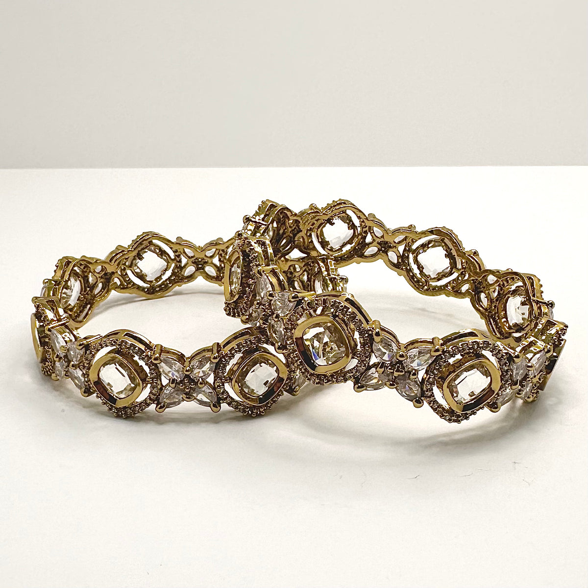 Star Kundan Style Bangles