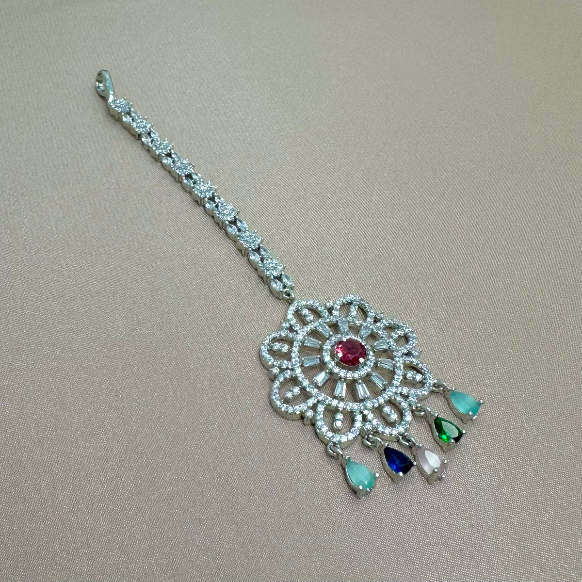 Amercan Diamond Multi Colour Tikka