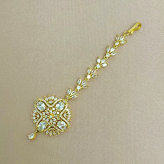 Ayla Gold Crystal Tikka