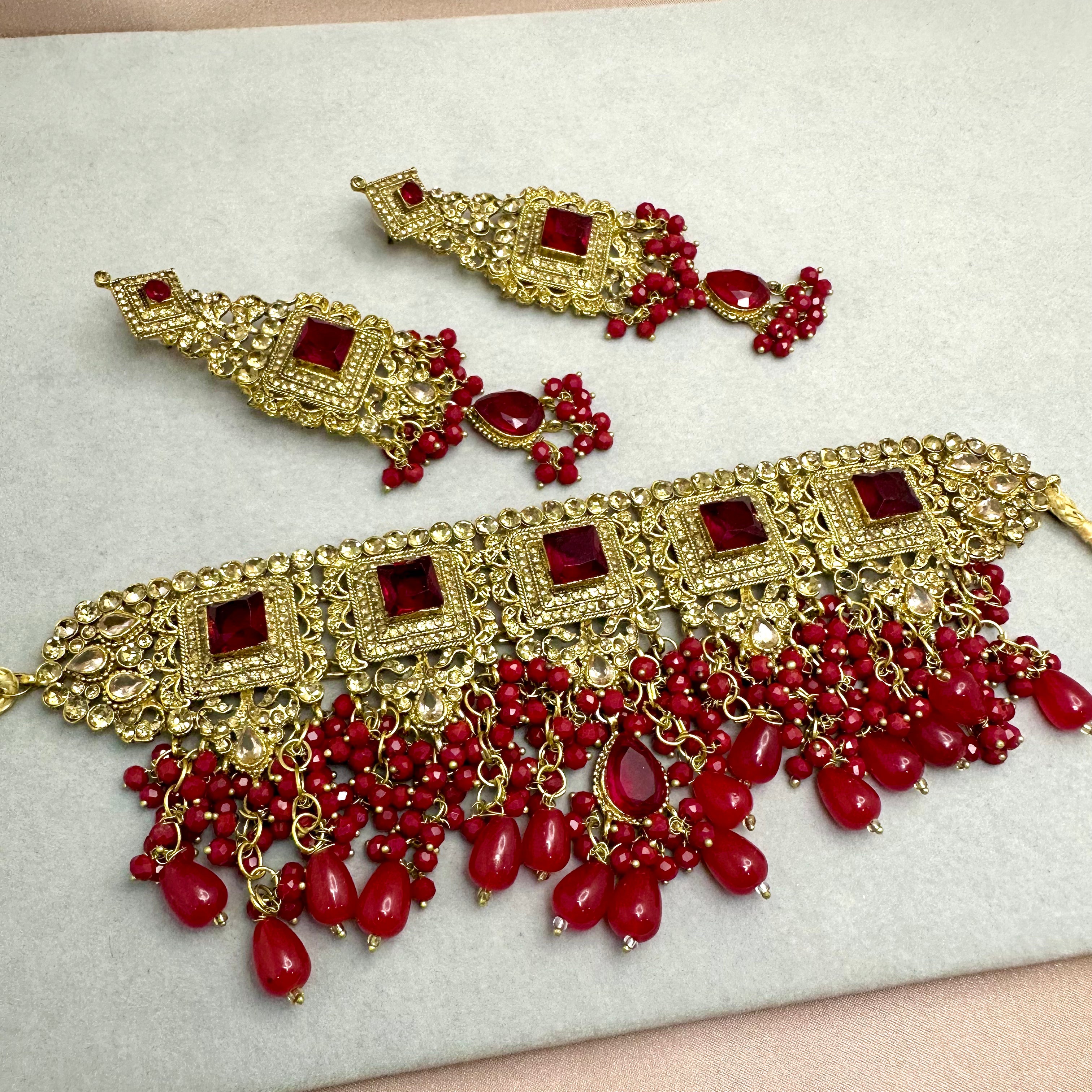 Meenakari Choker Set