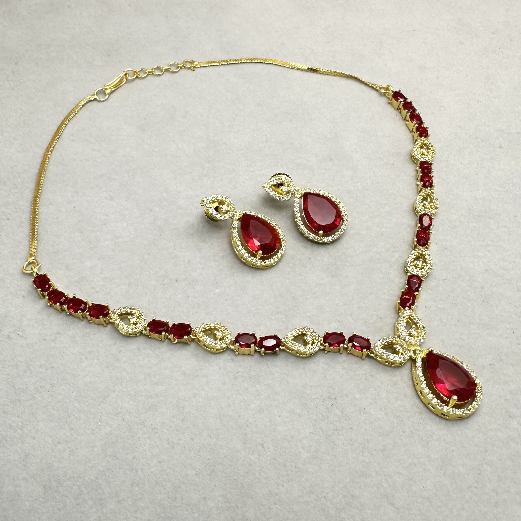 Double Link Necklace Set