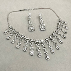 Flower Drop Necklace Set