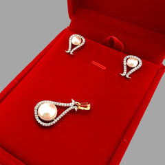 Horse Pearl Locket Set